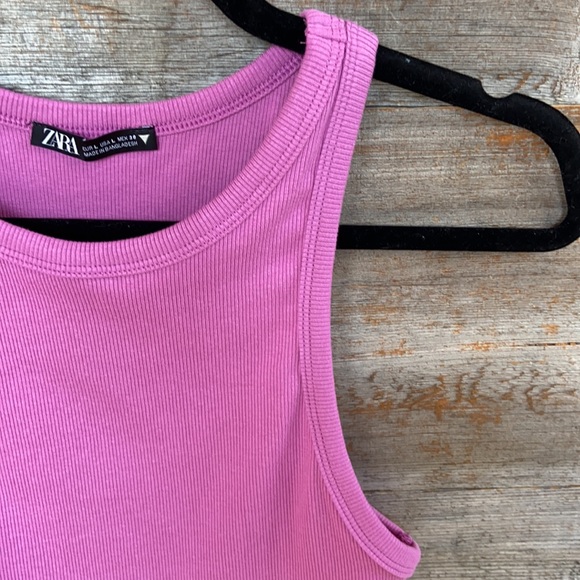 Zara ribbed cropped top size large - Picture 2 of 4
